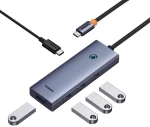 Baseus hub 5in1 Ultrajoy 5-Port (4xusb 3.0,  pd) Grey (B00052801811-01) (Basb00052801811-01)