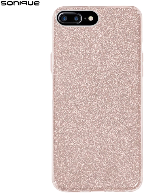 Θήκη Σιλικόνης Sonique Shiny Apple iPhone 7 Plus / iPhone 8 Plus Ροζ - Sonique - Ροζ - iphone 7 Plus, iphone 8 Plus - Θήκες Πλάτης