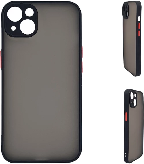 Θήκη Σιλικόνης Color Button Bumper Sonique Apple iPhone 15 Plus Μαύρο - Sonique - Μαύρο - iPhone 15 Plus - Θήκες Πλάτης