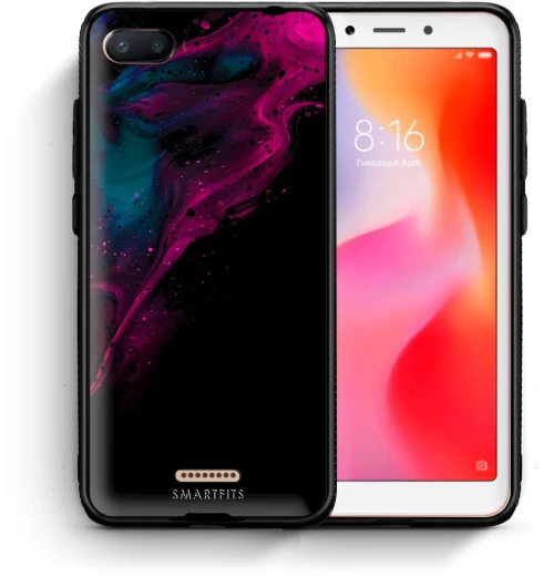 Watercolor Pink Black - Xiaomi Redmi 6A case