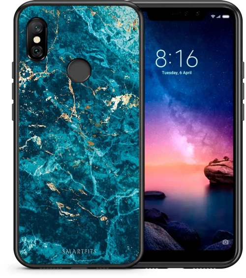 Marble Blue - Xiaomi Redmi Note 6 Pro case