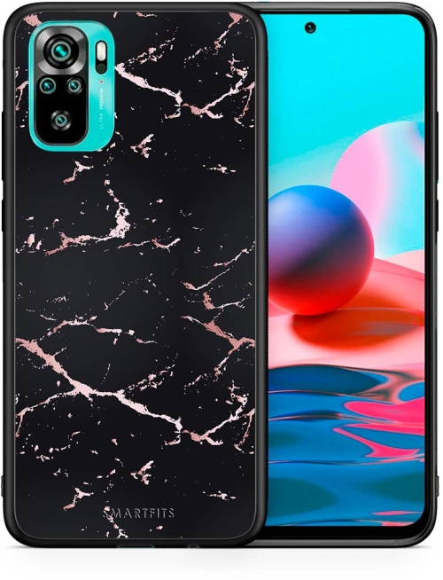 Marble Black Rosegold - Xiaomi Poco M5s case
