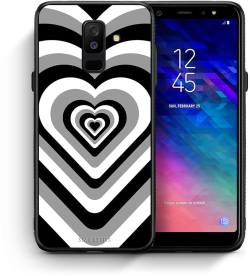 Black Hearts - Samsung Galaxy A6+ 2018 case