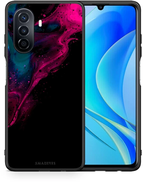 Watercolor Pink Black - Huawei Nova Y70 / Y70 Plus case