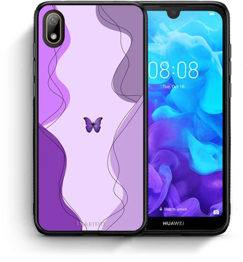 Purple Mariposa - Huawei Y5 2019 case
