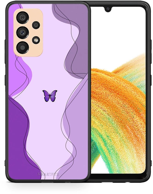 Purple Mariposa - Samsung Galaxy A33 5G case
