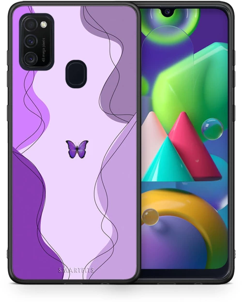 Purple Mariposa - Samsung Galaxy M21 / M30s case