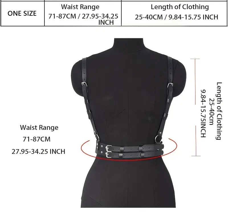 Ρυθμιζόμενο Harness Top Lisa Μαύρο