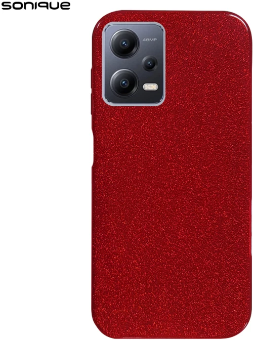 Θήκη Σιλικόνης Sonique Shiny Xiaomi Redmi Note 12 5G / Poco X5 5G Κόκκινο - Sonique - Κόκκινο - Poco X5 5G, Redmi Note 12 5G - Θήκες Πλάτης