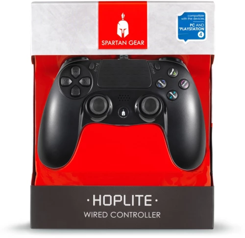 Spartan Gear - Hoplite Wired Controller (Compatible With pc and Playstation 4) (Colour: Black)