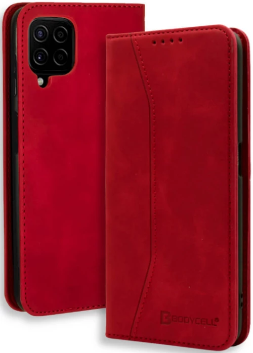 Bodycell Θήκη - Πορτοφόλι Samsung Galaxy A22 4G - Red (5206015066832)