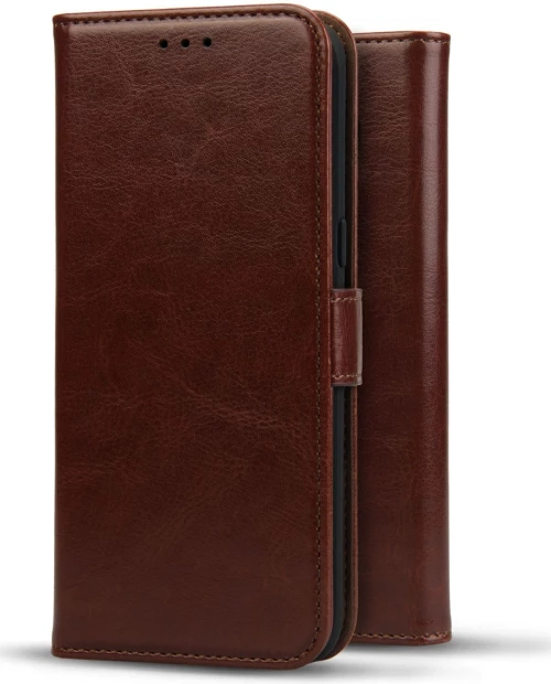 Rosso Element PU Θήκη Πορτοφόλι Oppo A54 - Brown (8719246312793)