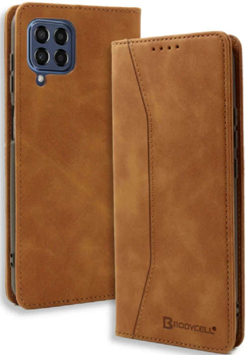 Bodycell Θήκη - Πορτοφόλι Samsung Galaxy M33 - Brown (5206015016028)