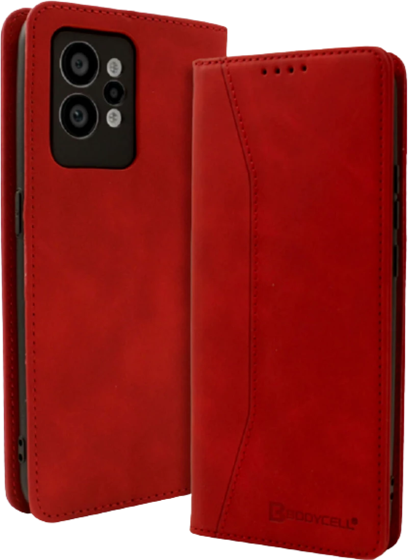 Bodycell Θήκη - Πορτοφόλι Realme GT2 Pro - Red (5206015018817)