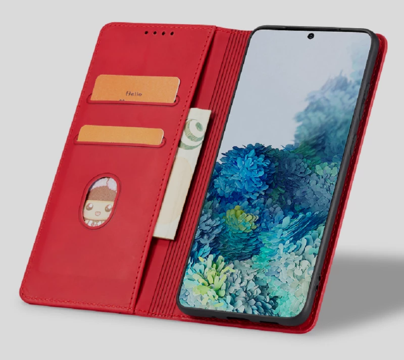 Bodycell Θήκη - Πορτοφόλι Realme GT2 Pro - Red (5206015018817)