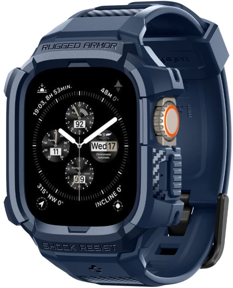 Spigen Rugged Armor Pro Θήκη Apple Watch Ultra 2 / Ultra 1 49mm - Navy Blue (ACS07389)