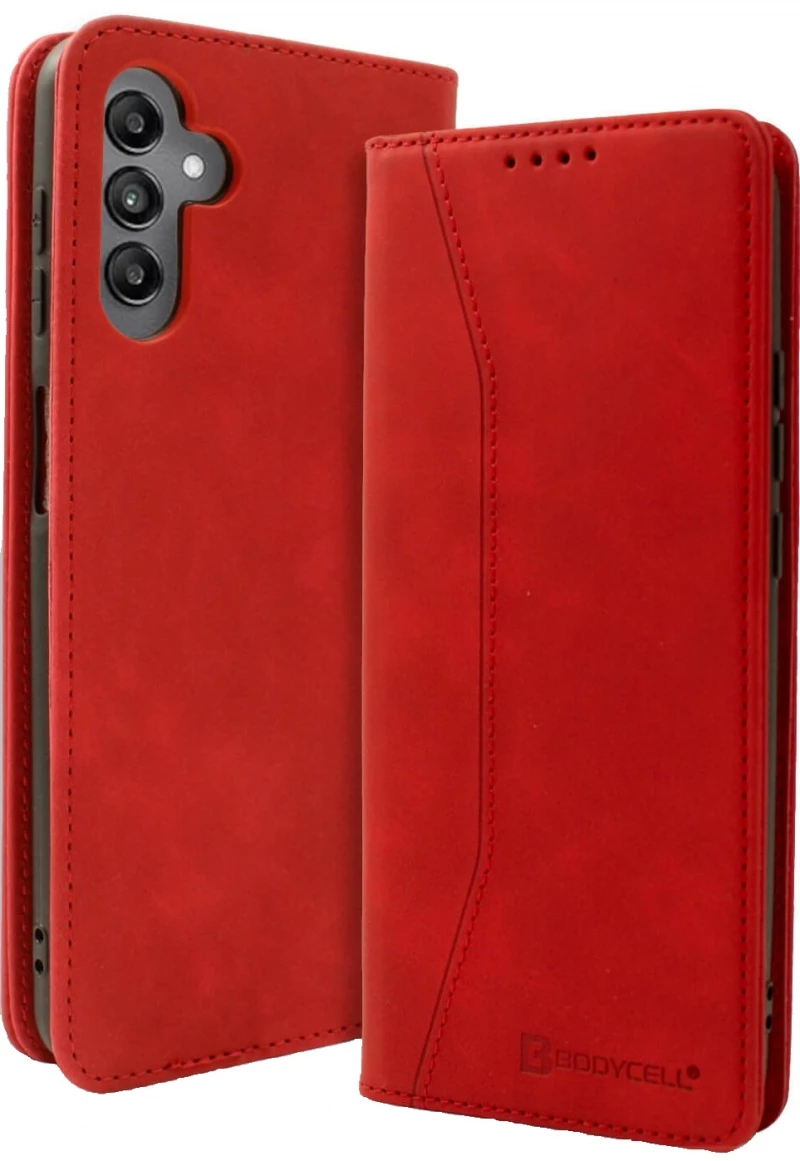 Bodycell Book Case - Θήκη Πορτοφόλι - Samsung Galaxy A05s - Red (5206015073397)