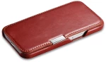 iCarer Vintage Series Side-Open Δερμάτινη Θήκη Apple iPhone 13 Pro - Red (RIX1307-RD)