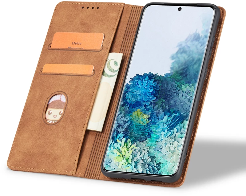 Bodycell Θήκη - Πορτοφόλι Realme 8i - Brown (5206015057892)