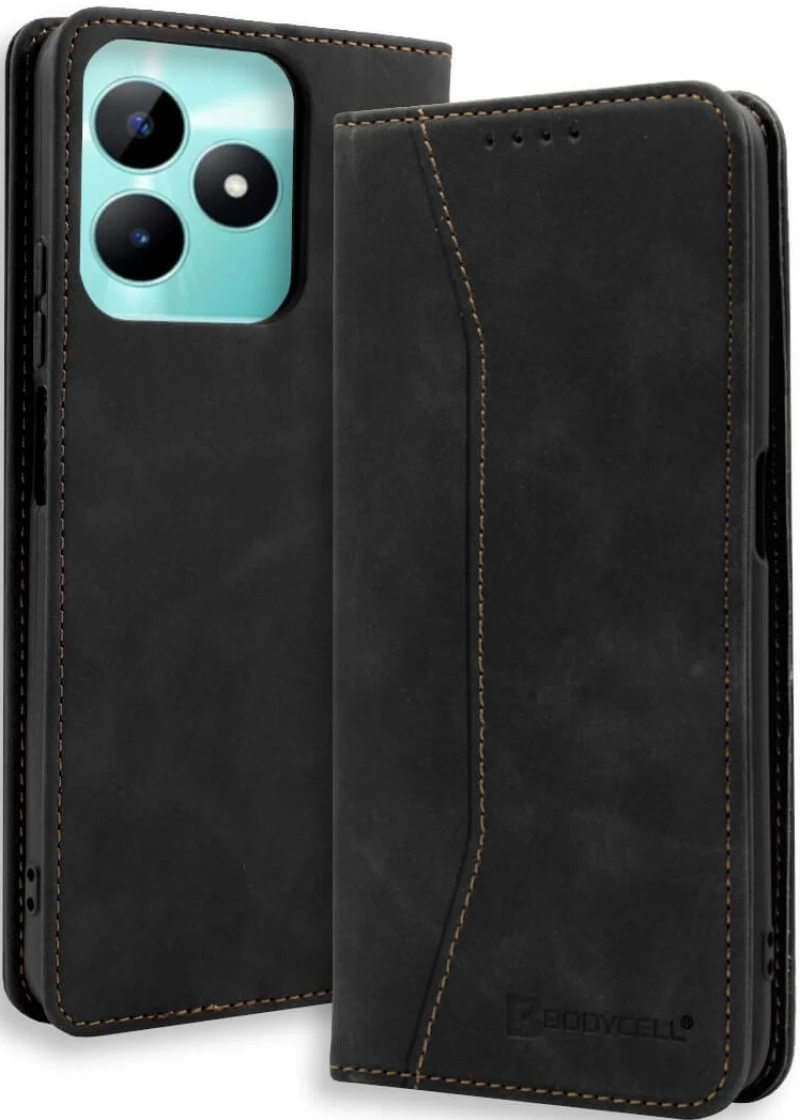 Θήκη Πορτοφόλι - Realme C51 - Bodycell Book Case - Black (5206015072000)