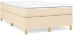 Κρεβάτι Boxspring με Στρώμα Κρεμ 120x190 εκ. Υφασμάτινο Κρεμ 3269695