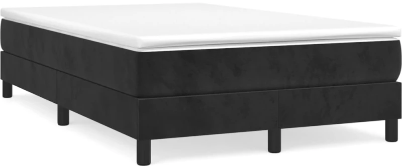 Κρεβάτι Boxspring με Στρώμα Μαύρο 120x190 εκ. Βελούδινο Μαύρο 3269679