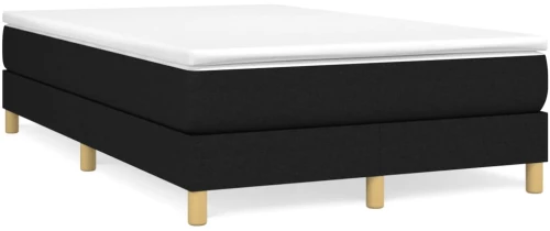 Κρεβάτι Boxspring με Στρώμα Μαύρο 120x190 εκ. Υφασμάτινο Μαύρο 3269666