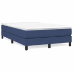 Κρεβάτι Boxspring με Στρώμα Μπλε 120x190 εκ. Υφασμάτινο Μπλε 3269663