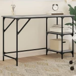 Γραφείο Γκρι Sonoma 120x50x75 εκ. Μέταλλο & Επεξεργασμένο Ξύλο Γκρι 845324