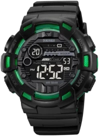 Ψηφιακό ρολόι χειρός – Skmei – 2110 - Black/Green 221102_bg