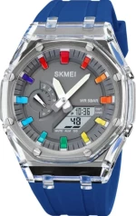 Ψηφιακό/αναλογικό ρολόι χειρός – Skmei - 2100 - Blue 221003_bl