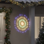 Φωτάκια Χριστουγεννιάτικα 2 τεμ. 140 LED Πολύχρωμα 17 εκ. 3190516