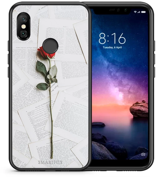 Red Rose - Xiaomi Redmi Note 6 Pro θήκη
