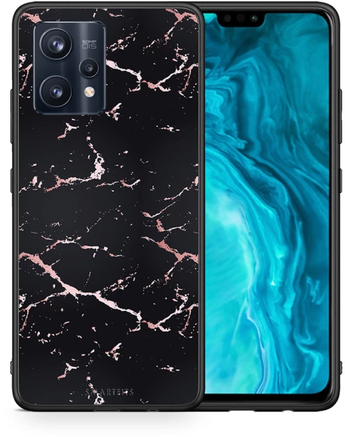 Marble Black Rosegold - Realme 9 / 9 Pro+ 5G case
