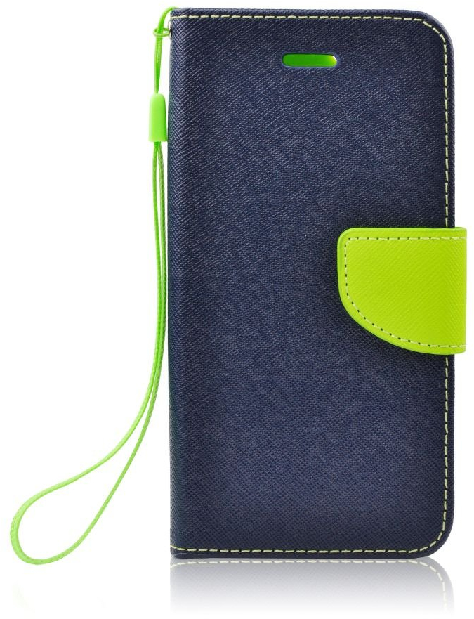 Θήκη Fancy Diary Alcatel Pixi 3 (4.5") - Πορτοφόλι - Μπλέ/Πράσινο (9428) - OEM