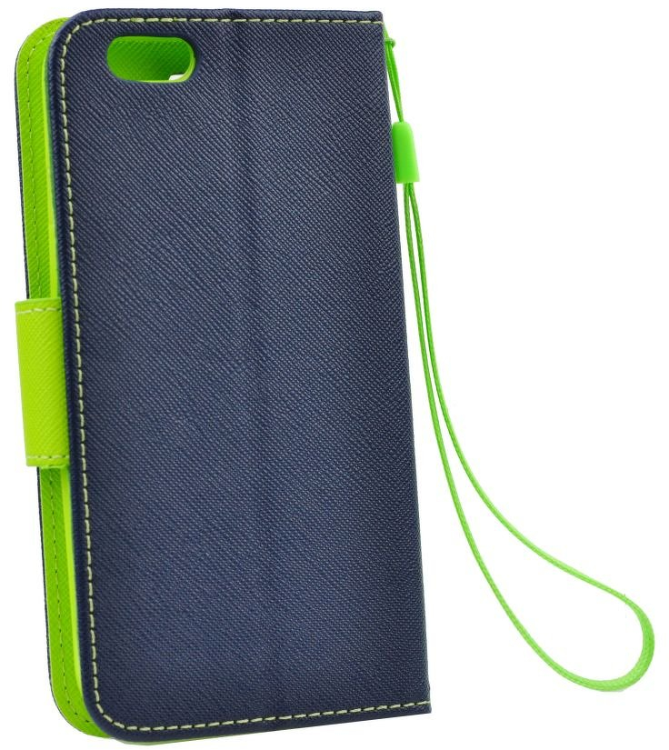 Θήκη Fancy Diary Alcatel Pixi 3 (4.5") - Πορτοφόλι - Μπλέ/Πράσινο (9428) - OEM