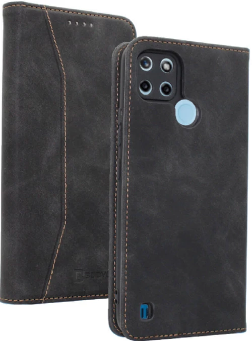 Bodycell Θήκη - Πορτοφόλι Realme C21Y / C25Y - Black (5206015057847)