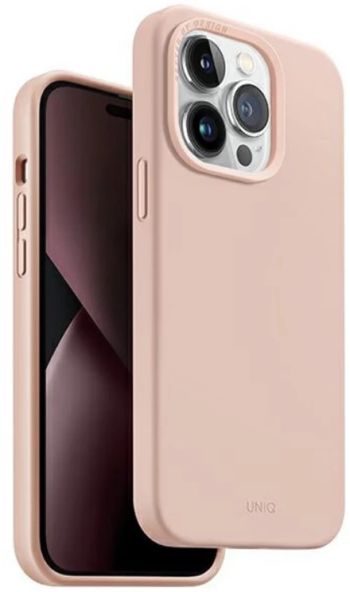Uniq Lino Hue MagClick - Ανθεκτική Σκληρή Θήκη MagSafe με 2 x Πλαίσια Κάμερας - Apple iPhone 14 Pro Max - Pink (UNIQ-IP6.7PM(2022)-LINOHMPNK)