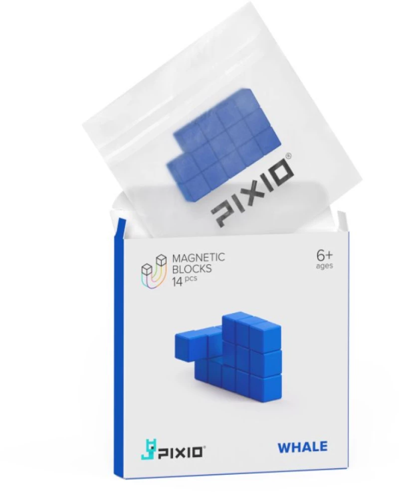 Μαγνητικά Τουβλάκια Pixio Blue Whale