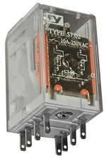 Adeleq Διακόπτης Ρελέ Λυχνίας Μίνι Led Και Test 8 Πόδια 6V Ac 11-20618