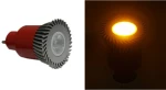 Adeleq Led Λάμπα Ισχύος Gu10 3W 230V 1 Led 30° Πορτοκαλί 13-100333