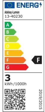 Adeleq Led Λάμπα Gu10 3W 230V 105° Ψυχρό 6200Κ 13-40230