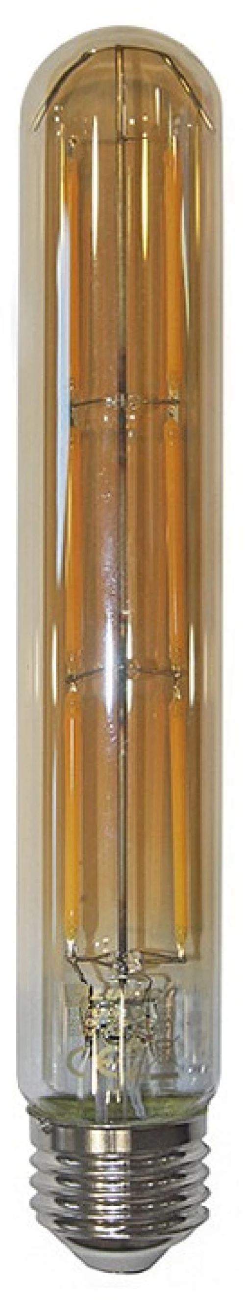 Adeleq Led Λάμπα Cog Σωλήνας L185mm D30mm Μελί Ε27 6W Θερμό 13-2730185600