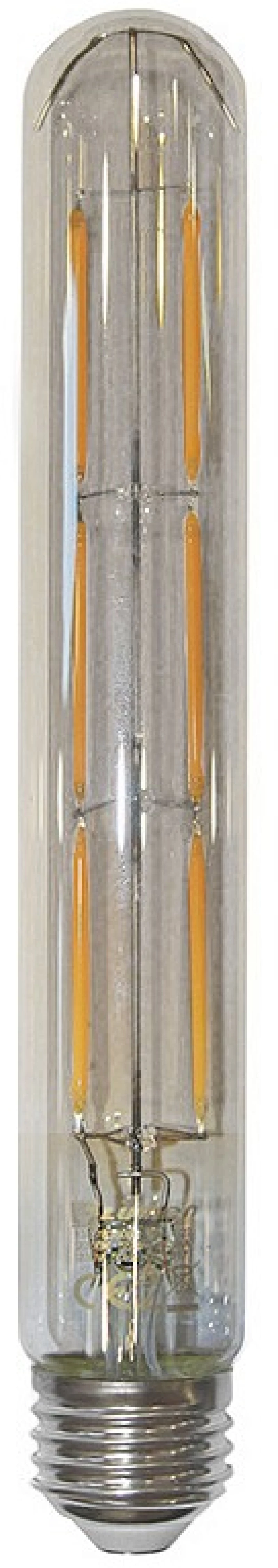 Adeleq Led Λάμπα Cog Σωλήνας Διάφανος L225mm D30mm Ε27 6W Θερμό 13-27306600