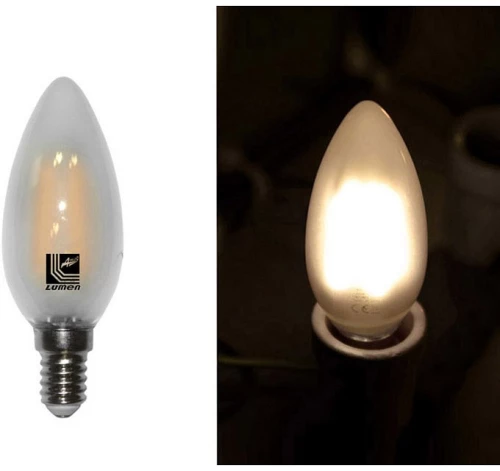 Adeleq Led Λάμπα Cog Κεράκι Ματ Ε14 6W 230V Θερμό 10Τμχ 13-1403600