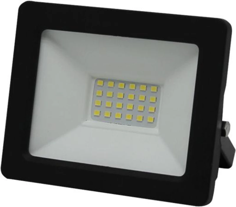 Adeleq Προβολέας LED-SMD 20W 230V 6200K IP65 Μαύρος Με 50cm Καλώδιο 3-392010