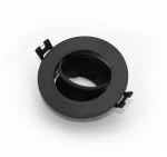 Adeleq Σποτ PC Στρογγυλό Ψευδοροφής Κινητό Φ90mm Ντουί GU10 Μαύρο 21-0450921