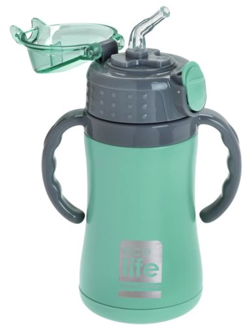 Ecolife Θερμός Παιδικός Kids Thermos Blue 300ml Mint 33-BO-2991