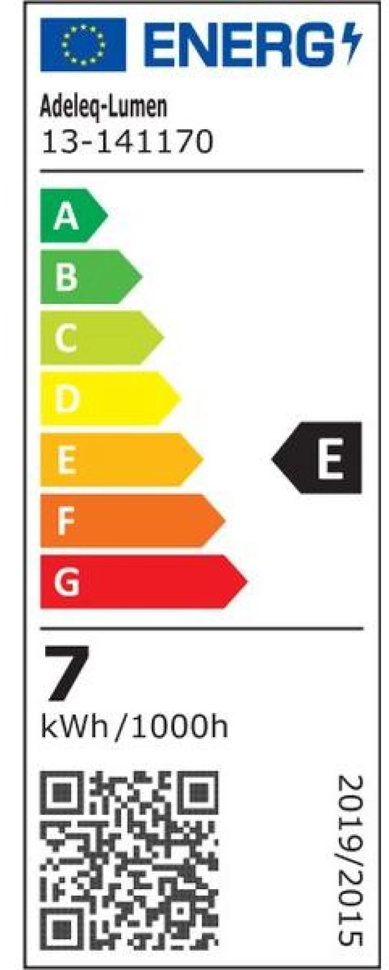 Adeleq Led Λάμπα Cog Σφαιρικό Διάφανο Ε14 7W 230V Ψυχρό 13-141170