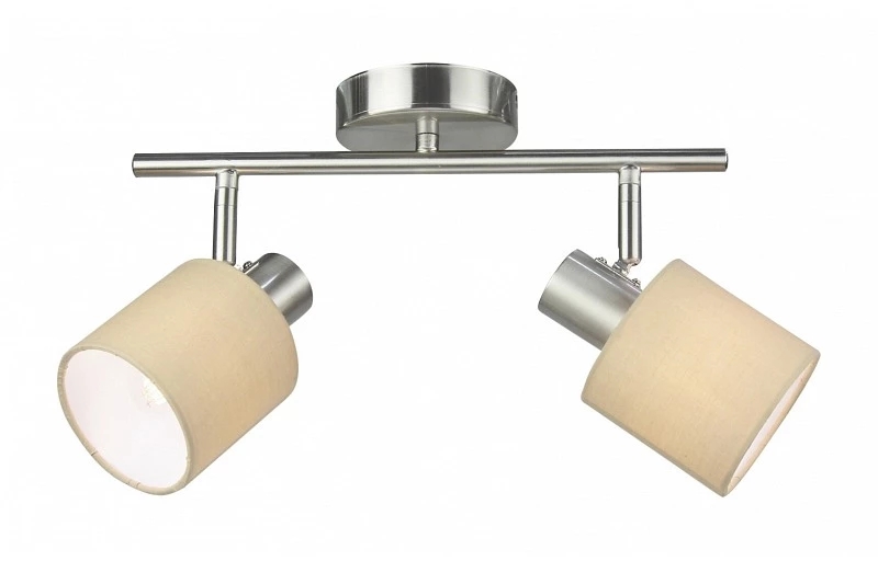 Rabalux Σποτ Διπλό L36cm 2xE14 Natina Χρώμιο-Μπεζ 5010